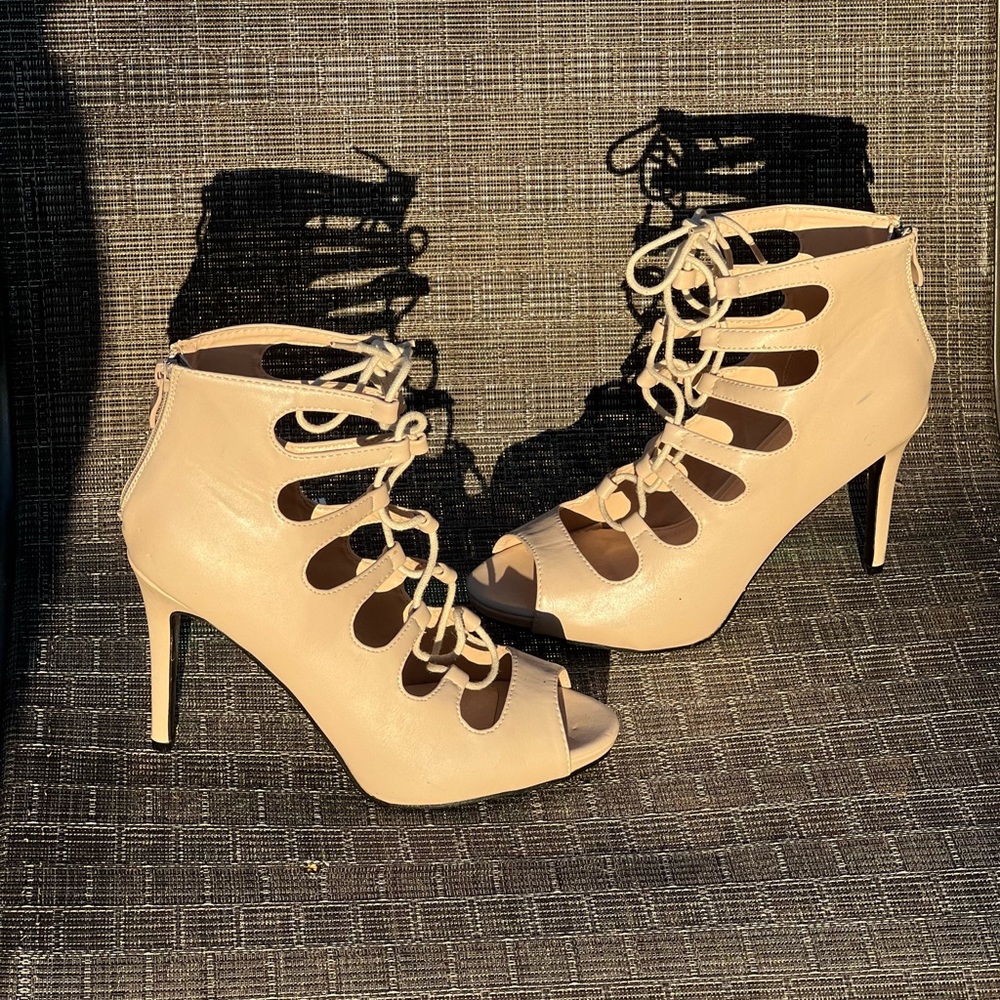 Lara’s Lace Up Heels